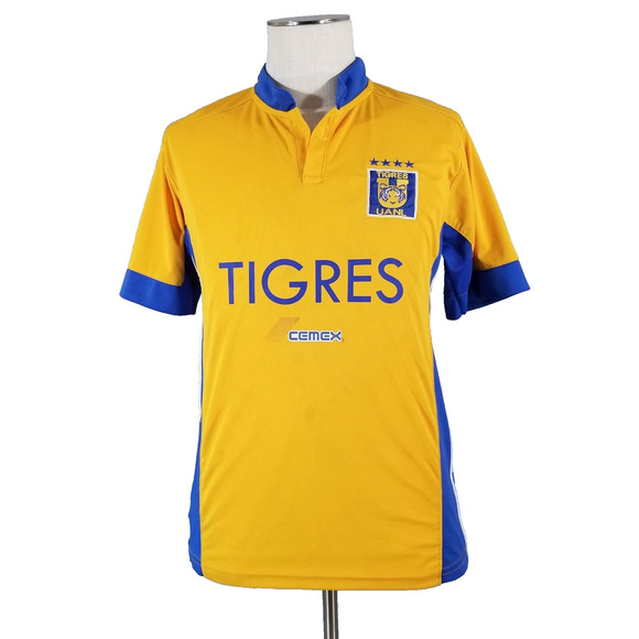 Gool Tigres UANL Mexico soccer jersey men's small yellow Dri-Fit flawed - Picture 1 of 13